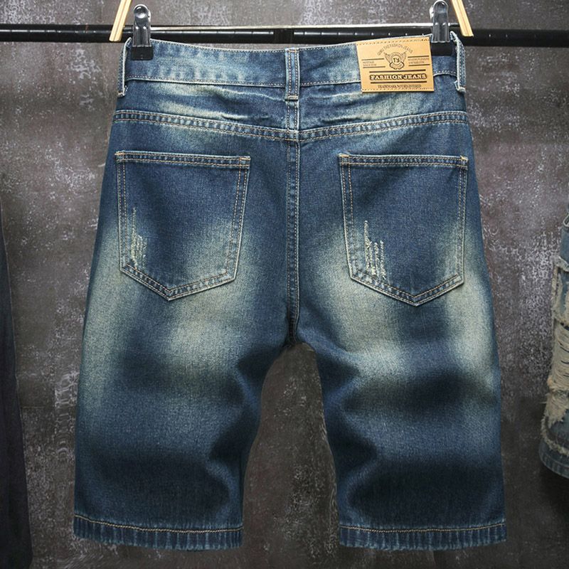 Novos shorts jeans masculinos  - Embroidery Patches avaliação e preço