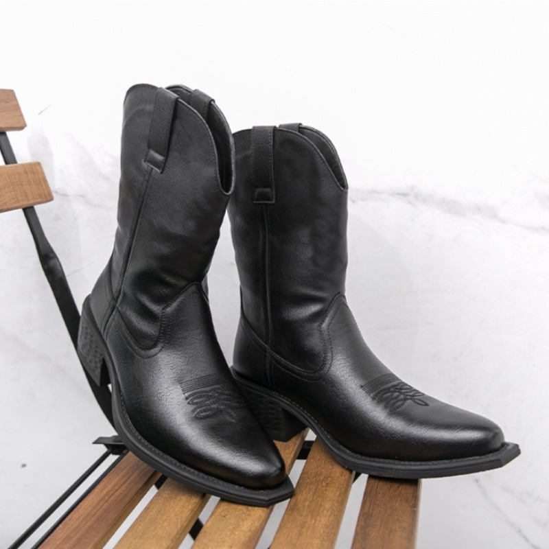 Botas Masculinas Clássicas com - Embroidery On Leather avaliação e preço