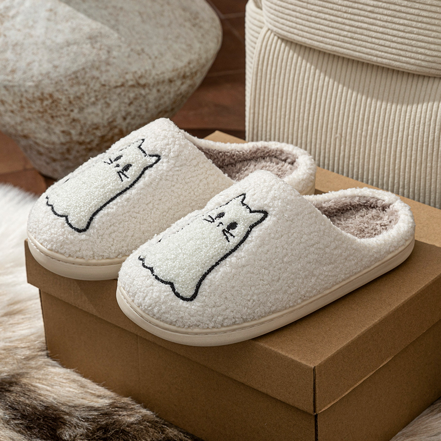 Moda bonito linha gato requint - Embroidery Flat Shoes avaliação e preço