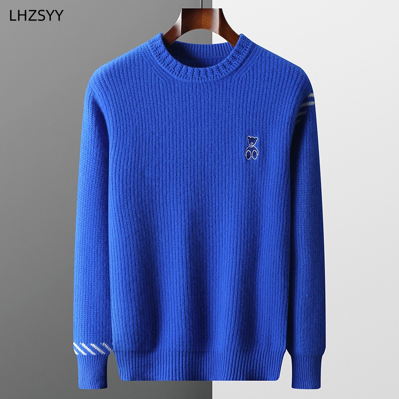 Lhzsyy-Suéter de caxemira bord - Embroidery Men Shirt avaliação e preço