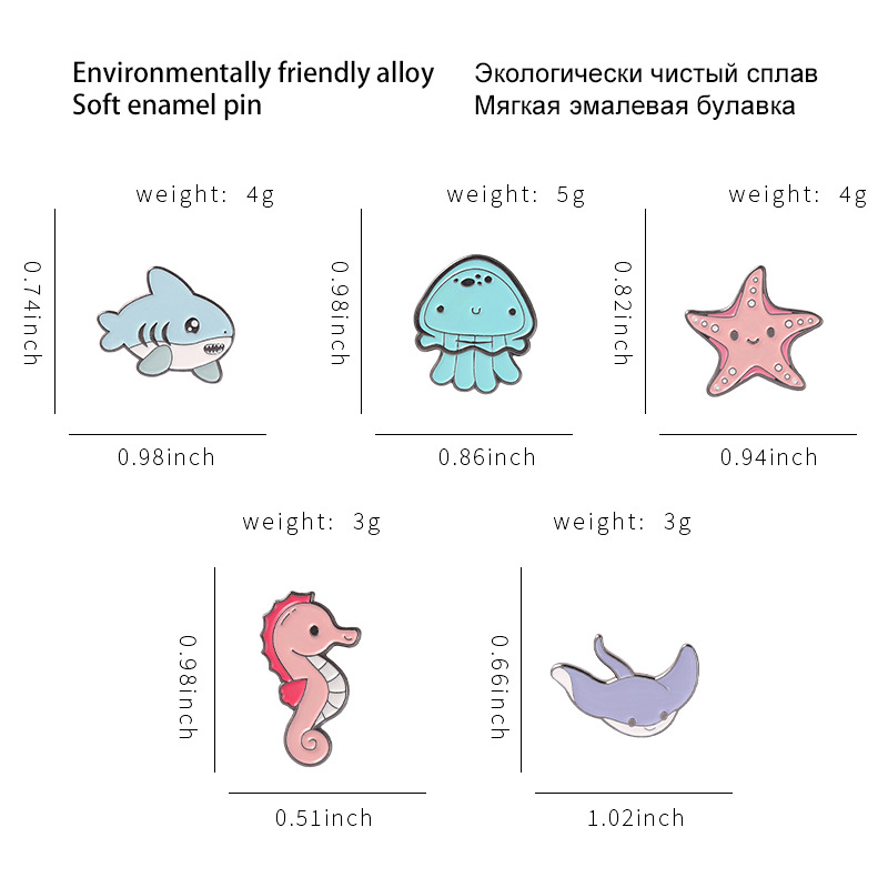 Conjunto de Broches de Esmalte - Embroidery Whale avaliação e preço