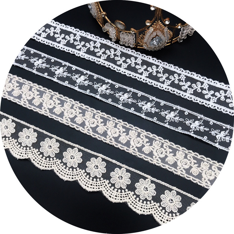 3 jardas/lote bordado branco b - Embroidery Thread Yarn avaliação e preço