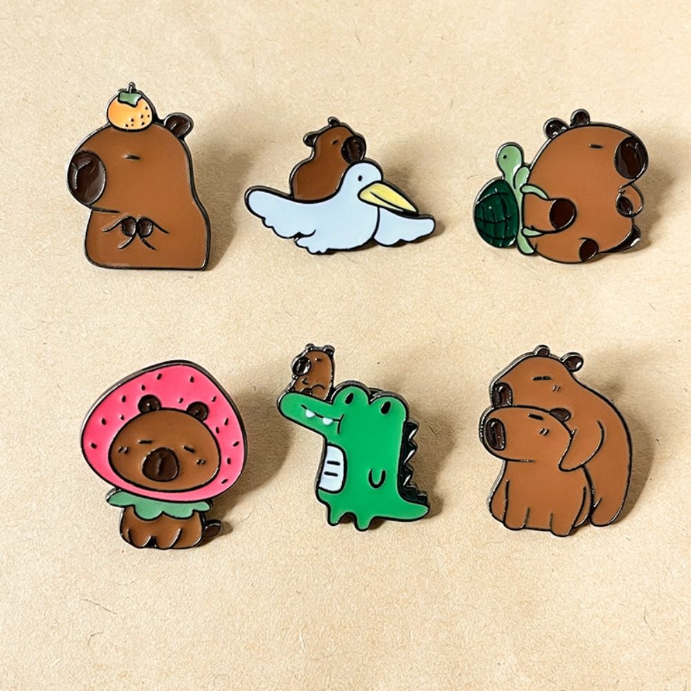 Broche capivara dos desenhos a - Embroidery Whale avaliação e preço