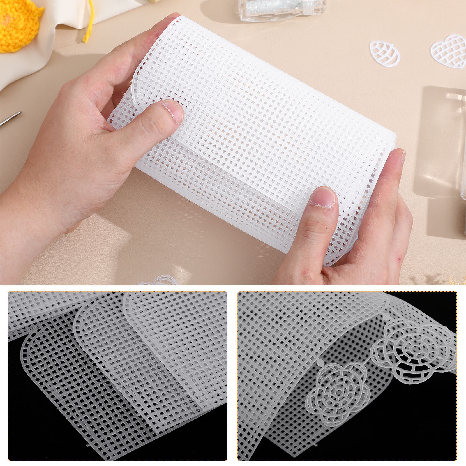 6 Peças de Tela Plástica Premi - Embroidery Sheet avaliação e preço