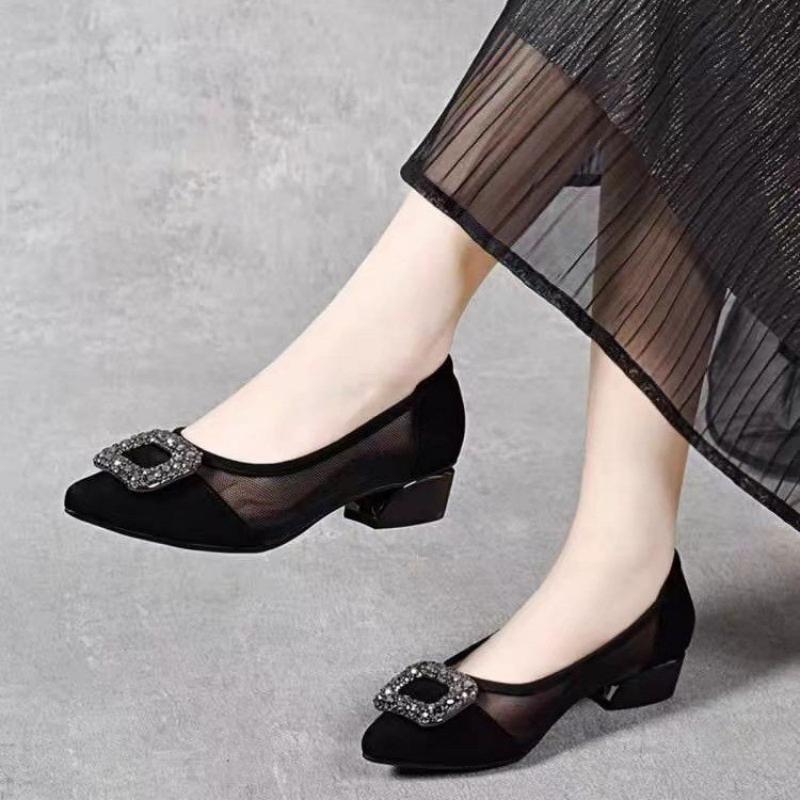 Sapatos Elegantes de Salto Blo - Embroidery Flat Shoes avaliação e preço